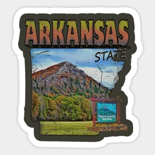 Distressed Arkansas Sticker